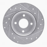 Dynamic Friction 2018-2022 Ford EcoSport Rear Left Drilled & Slotted Silver Brake Rotor by Dynamic Friction Company 631-54269L