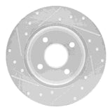 Dynamic Friction 2018-2022 Ford EcoSport Rear Right Drilled & Slotted Silver Brake Rotor by Dynamic Friction Company 631-54269R