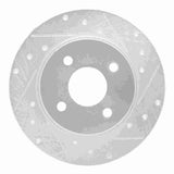 Dynamic Friction 2018-2022 Ford EcoSport Rear Right Drilled & Slotted Silver Brake Rotor by Dynamic Friction Company 631-54269R