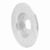 Dynamic Friction 2018-2022 Ford EcoSport Rear Right Drilled & Slotted Silver Brake Rotor by Dynamic Friction Company 631-54269R