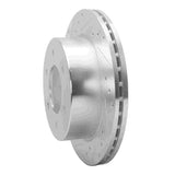 Dynamic Friction 2019-2025 Ford Ranger (USA/Canada) Rear Left Drilled & Slotted Silver Brake Rotor by Dynamic Friction Company 631-54276L