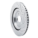 Dynamic Friction 2020-2025 Ford Explorer Rear Left Drilled & Slotted Silver Brake Rotor by Dynamic Friction Company 631-54278L