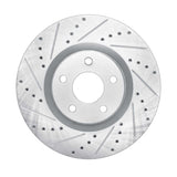 Dynamic Friction 2020-2025 Ford Escape Front Left Drilled & Slotted Silver Brake Rotor by Dynamic Friction Company 631-54281L