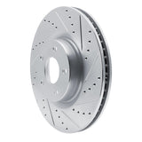 Dynamic Friction 2020-2025 Ford Escape Front Right Drilled & Slotted Silver Brake Rotor by Dynamic Friction Company 631-54281R