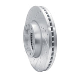 Dynamic Friction 2020-2025 Ford Transit-250 Front Left Drilled & Slotted Silver Brake Rotor by Dynamic Friction Company 631-54283L