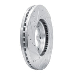 Dynamic Friction 2020-2025 Ford Transit-250 Front Left Drilled & Slotted Silver Brake Rotor by Dynamic Friction Company 631-54283L