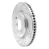 Dynamic Friction 2021-2025 Ford Expedition Front Left Drilled & Slotted Silver Brake Rotor by Dynamic Friction Company 631-54287L
