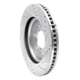 Dynamic Friction 2021-2025 Ford Expedition Front Left Drilled & Slotted Silver Brake Rotor by Dynamic Friction Company 631-54287L