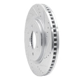 Dynamic Friction 2021-2025 Ford F-150 RWD Front Right Drilled & Slotted Silver Brake Rotor by Dynamic Friction Company 631-54287R