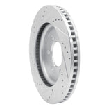 Dynamic Friction 2021-2025 Ford F-150 RWD Front Right Drilled & Slotted Silver Brake Rotor by Dynamic Friction Company 631-54287R