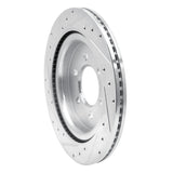 Dynamic Friction 2021-2025 Ford F-150 4WD Rear Right Drilled & Slotted Silver Brake Rotor by Dynamic Friction Company 631-54288R