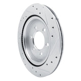 Dynamic Friction 2021-2025 Ford F-150 RWD Rear Left Drilled & Slotted Silver Brake Rotor by Dynamic Friction Company 631-54289L