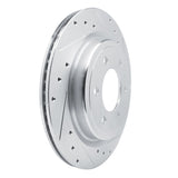 Dynamic Friction 2021-2025 Ford Expedition Rear Right Drilled & Slotted Silver Brake Rotor by Dynamic Friction Company 631-54289R