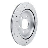 Dynamic Friction 2021-2025 Ford Expedition Rear Right Drilled & Slotted Silver Brake Rotor by Dynamic Friction Company 631-54289R