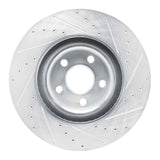 Dynamic Friction 2022-2025 Ford Maverick Front Left Drilled & Slotted Silver Brake Rotor by Dynamic Friction Company 631-54296L
