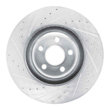 Dynamic Friction 2022-2025 Ford Maverick Front Right Drilled & Slotted Silver Brake Rotor by Dynamic Friction Company 631-54296R