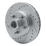 R1 Concepts 1987-1992 Lincoln Continental Front Left Drilled & Slotted Silver Brake Rotor by R1 Concepts 631-55000L