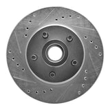 R1 Concepts 1987-1992 Lincoln Continental Front Left Drilled & Slotted Silver Brake Rotor by R1 Concepts 631-55000L