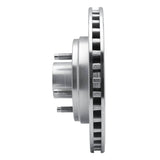 R1 Concepts 1987-1992 Lincoln Continental Front Left Drilled & Slotted Silver Brake Rotor by R1 Concepts 631-55000L