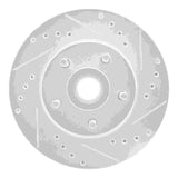 R1 Concepts 1987-1992 Lincoln Mark VII Front Right Drilled & Slotted Silver Brake Rotor by R1 Concepts 631-55000R