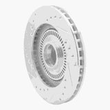 R1 Concepts 1987-1992 Lincoln Mark VII Front Right Drilled & Slotted Silver Brake Rotor by R1 Concepts 631-55000R