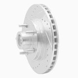 R1 Concepts 1984-1987 Lincoln Mark VII Front Left Drilled & Slotted Silver Brake Rotor by R1 Concepts 631-55001L