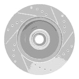 R1 Concepts 1984-1987 Lincoln Mark VII Front Left Drilled & Slotted Silver Brake Rotor by R1 Concepts 631-55001L