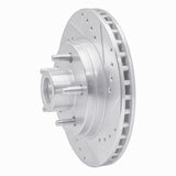 R1 Concepts 1984-1987 Lincoln Continental Front Right Drilled & Slotted Silver Brake Rotor by R1 Concepts 631-55001R