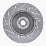 R1 Concepts 1984-1987 Lincoln Continental Front Right Drilled & Slotted Silver Brake Rotor by R1 Concepts 631-55001R