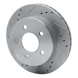 R1 Concepts 1991-1992 Lincoln Mark VII Rear Left Drilled & Slotted Silver Brake Rotor by R1 Concepts 631-55002L