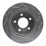 R1 Concepts 1991-1992 Lincoln Mark VII Rear Left Drilled & Slotted Silver Brake Rotor by R1 Concepts 631-55002L