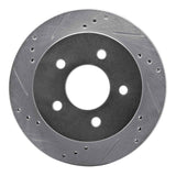 R1 Concepts 1991-1992 Lincoln Mark VII Rear Left Drilled & Slotted Silver Brake Rotor by R1 Concepts 631-55002L