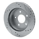 R1 Concepts 1991-1992 Lincoln Mark VII Rear Left Drilled & Slotted Silver Brake Rotor by R1 Concepts 631-55002L