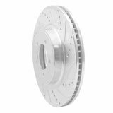 Dynamic Friction 2003-2005 Lincoln Aviator Front Right Drilled & Slotted Silver Brake Rotor by Dynamic Friction Company 631-55007R