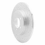 Dynamic Friction 2003-2005 Lincoln Aviator Rear Right Drilled & Slotted Silver Brake Rotor by Dynamic Friction Company 631-55008R