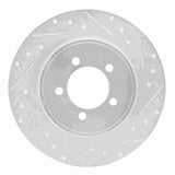 Dynamic Friction 2003-2005 Lincoln Aviator Rear Right Drilled & Slotted Silver Brake Rotor by Dynamic Friction Company 631-55008R