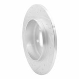 Dynamic Friction 2003-2005 Lincoln Aviator Rear Right Drilled & Slotted Silver Brake Rotor by Dynamic Friction Company 631-55008R
