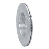 Dynamic Friction 2019-2024 Ford Edge Rear Right Drilled & Slotted Silver Brake Rotor by Dynamic Friction Company 631-55010R