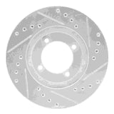 R1 Concepts 1986-1994 Mazda 323 Front Left Drilled & Slotted Silver Brake Rotor by R1 Concepts 631-56000L
