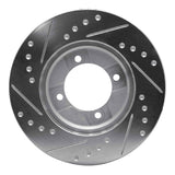 R1 Concepts 1986-1994 Mazda 323 Front Right Drilled & Slotted Silver Brake Rotor by R1 Concepts 631-56000R