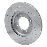 R1 Concepts 1986-1994 Mazda 323 Front Right Drilled & Slotted Silver Brake Rotor by R1 Concepts 631-56000R