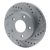 R1 Concepts 1975-1979 Ford Thunderbird Right Rear Drilled & Slotted Silver Brake Rotor by R1 Concepts 631-56006D