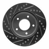 R1 Concepts 1975-1979 Ford Thunderbird Right Rear Drilled & Slotted Silver Brake Rotor by R1 Concepts 631-56006D