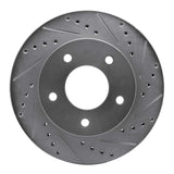 R1 Concepts 1975-1979 Ford Thunderbird Right Rear Drilled & Slotted Silver Brake Rotor by R1 Concepts 631-56006D