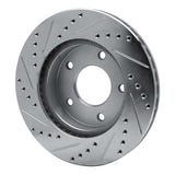 R1 Concepts 1975-1979 Ford Thunderbird Right Rear Drilled & Slotted Silver Brake Rotor by R1 Concepts 631-56006D