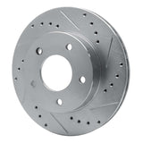R1 Concepts 1975-1979 Ford Thunderbird Left Rear Drilled & Slotted Silver Brake Rotor