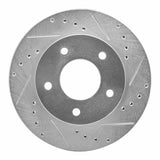 R1 Concepts 1975-1979 Ford Thunderbird Left Rear Drilled & Slotted Silver Brake Rotor