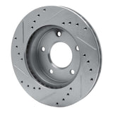 R1 Concepts 1975-1979 Ford Thunderbird Left Rear Drilled & Slotted Silver Brake Rotor