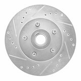 R1 Concepts 1979-1991 Ford LTD Crown Victoria Front Left Drilled & Slotted Silver Brake Rotor by R1 Concepts 631-56008L