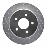 R1 Concepts 1991-1995 Ford Crown Victoria Rear Left Drilled & Slotted Silver Brake Rotor by R1 Concepts 631-56010L